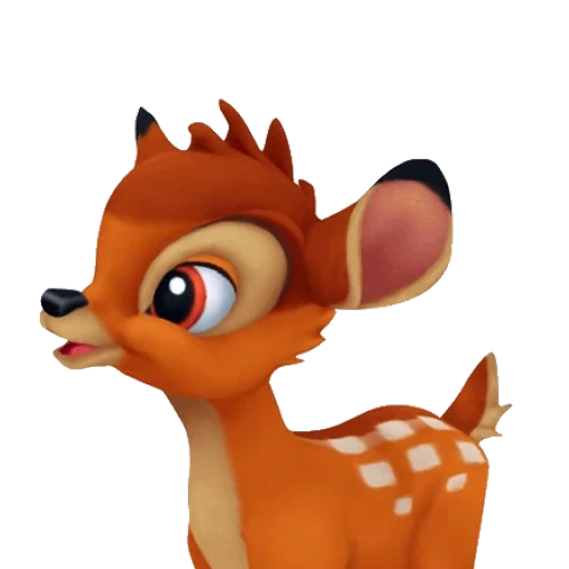 Bambi from Disney's Bambi, an AI character on folk