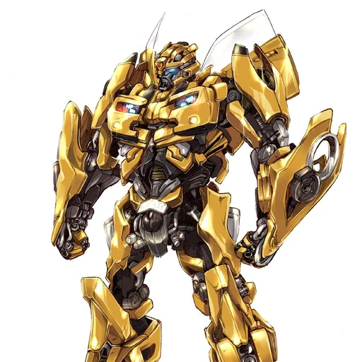 Bumblebee from Transformers, Autobot, an AI character on folk