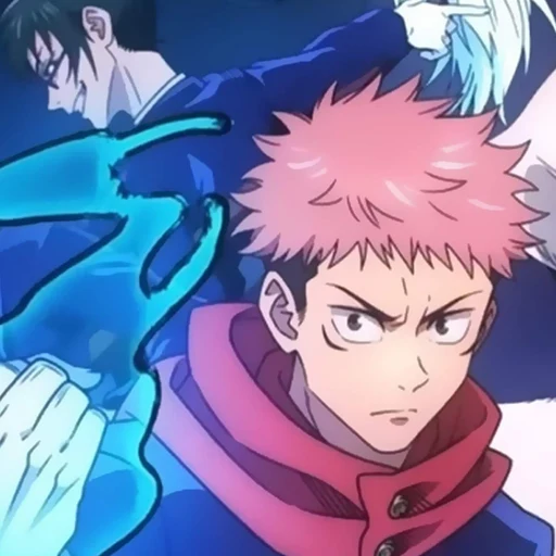 Jujutsu kaisen from anime series, an AI character on folk