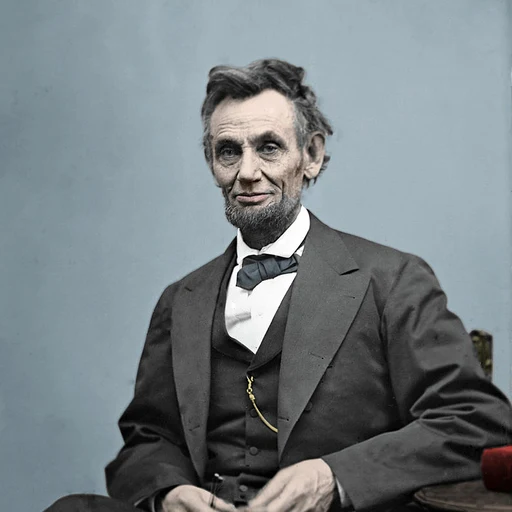 Abraham Lincoln from 16th President of the United States, an AI character on folk