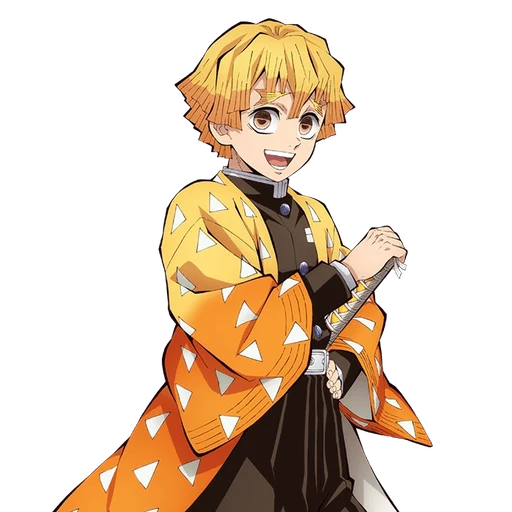 Zenitsu agatsuma from Demon Slayer: Kimetsu no Yaiba, an AI character on folk