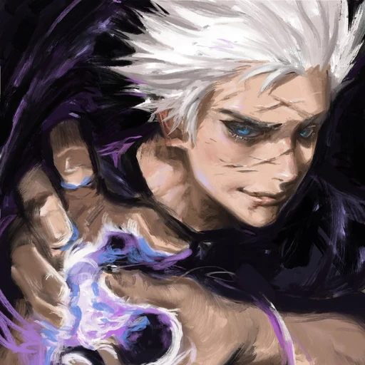 Satoru Gojo from Jujutsu Kaisen, an AI character on folk