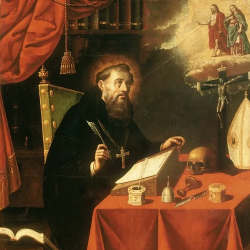 Santo Agostinho from bispo e doutor da Igreja, an AI character on folk
