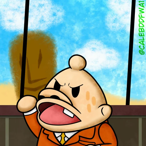 president from Super Milk-chan, an AI character on folk
