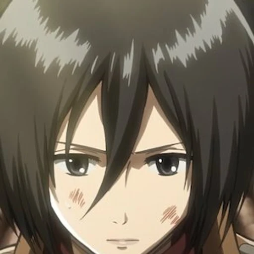 Mikasa Ackerman from Attack on Titan, an AI character on folk