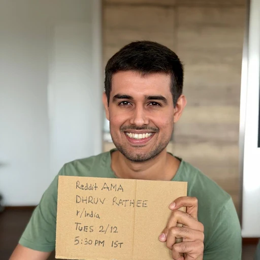 Dhruv Rathee from Indian YouTuber and news explainer, an AI character on folk