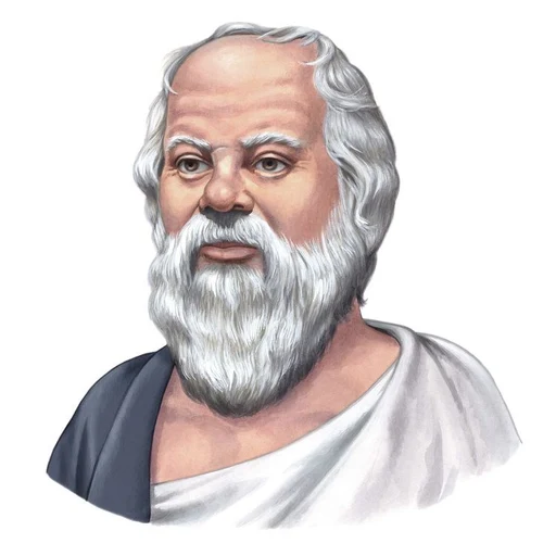 Socrates from Ancient Greek philosopher, an AI character on folk