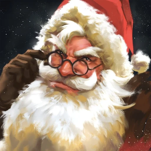 Santa from legendary Christmas gift-giver, an AI character on folk