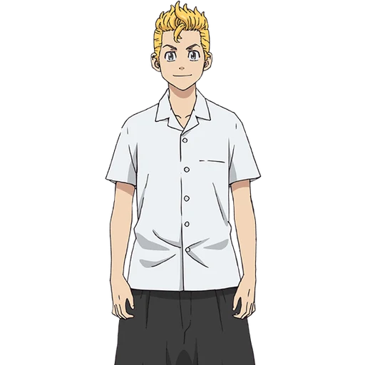 Takemitchy from Tokyo Revengers, an AI character on folk