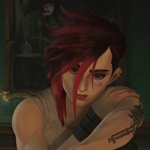 VI from Arcane, an AI character on folk
