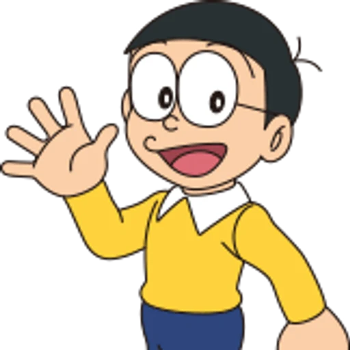 Nobita from Doraemon, an AI character on folk