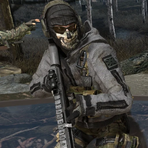 Ghost from Call of Duty: Modern Warfare, an AI character on folk
