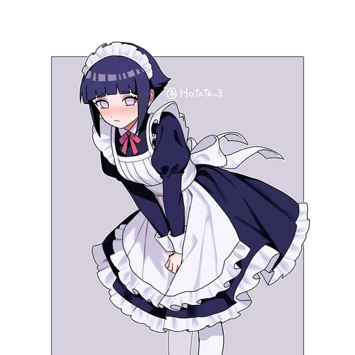 Hinata from Naruto, an AI character on folk
