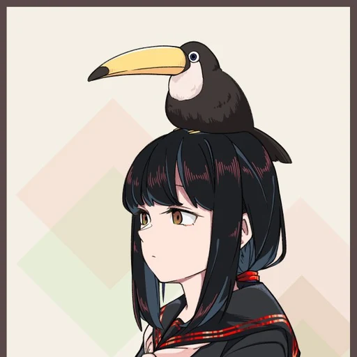 Goose baby from Untitled Goose Game, an AI character on folk