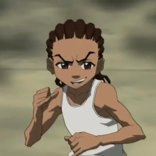 Riley from The Boondocks, an AI character on folk