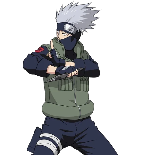 kakashi from Naruto, an AI character on folk