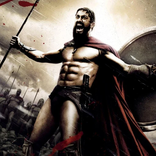 The man from 300 men the movie from 300, an AI character on folk