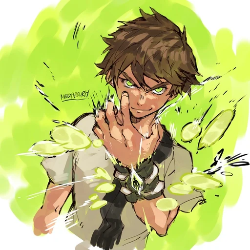 BEN from Ben 10, an AI character on folk
