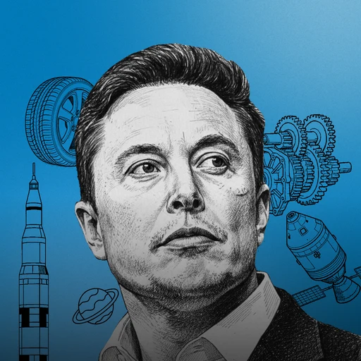 Elon Musk from CEO of SpaceX and Tesla, an AI character on folk