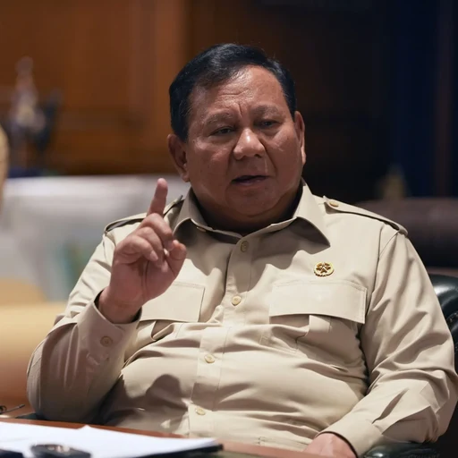 Prabowo Subianto from President of Indonesia, an AI character on folk