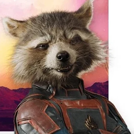 Rocket from Marvel Cinematic Universe / Guardians of the Galaxy, an AI character on folk