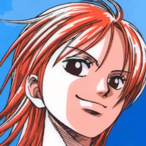 Nami from One Piece, an AI character on folk