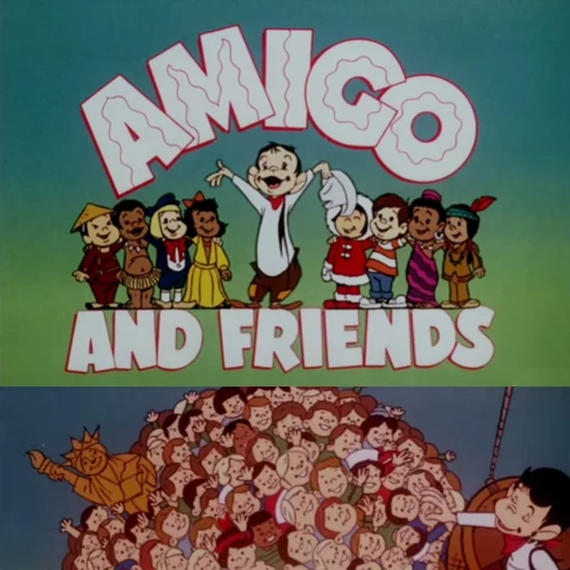 Amigo from Amigo and Friends, an AI character on folk