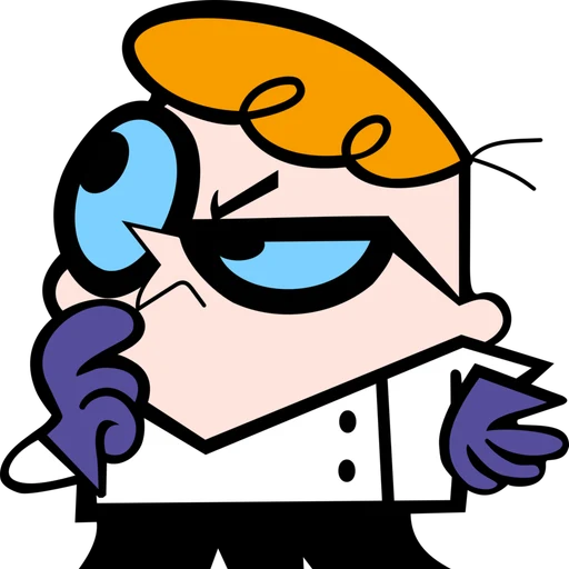 Dexter from Dexter's Laboratory, an AI character on folk