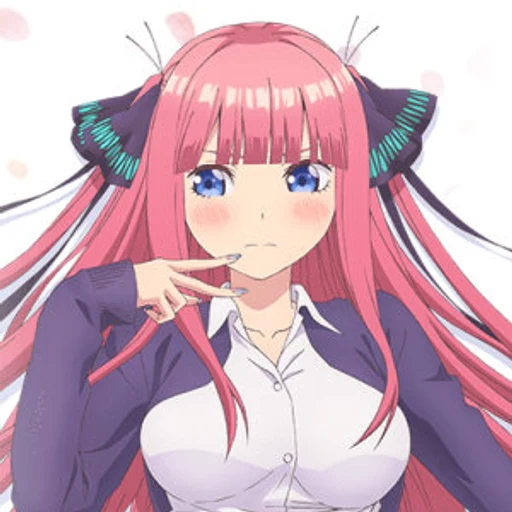 Nino from The Quintessential Quintuplets, an AI character on folk