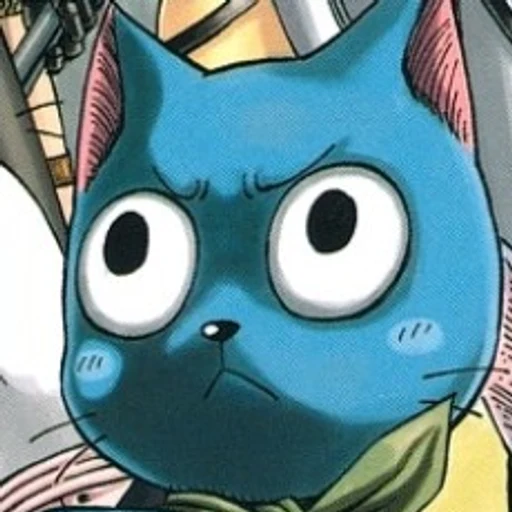 HAPPY from Fairy Tail, Edens Zero, an AI character on folk