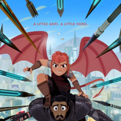 Nimona from Nimona graphic novel and 2023 film by ND Stevenson, an AI character on folk