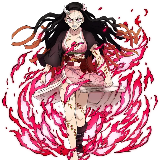 Nezuko from Demon Slayer: Kimetsu no Yaiba, an AI character on folk