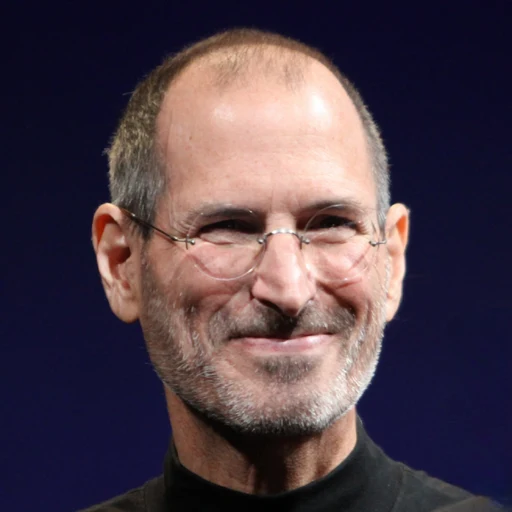 Steve jobs from Apple co-founder, an AI character on folk