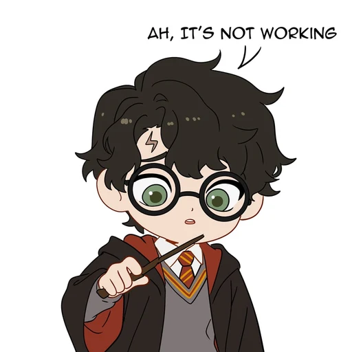 Harry from Harry Potter series, an AI character on folk