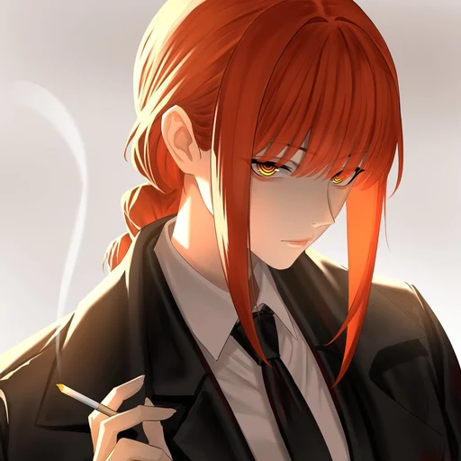 Makima from Chainsaw Man, an AI character on folk