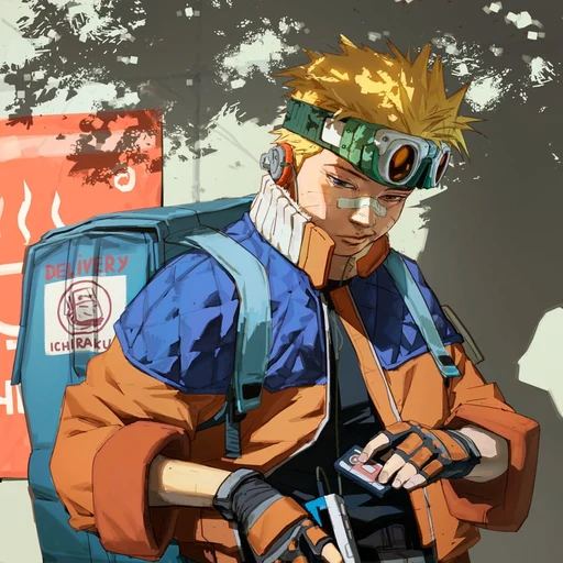 Naruto Uzumaki from Naruto series, an AI character on folk
