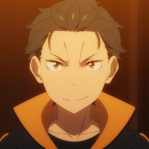 Natsuki Subaru from Re:Zero, an AI character on folk