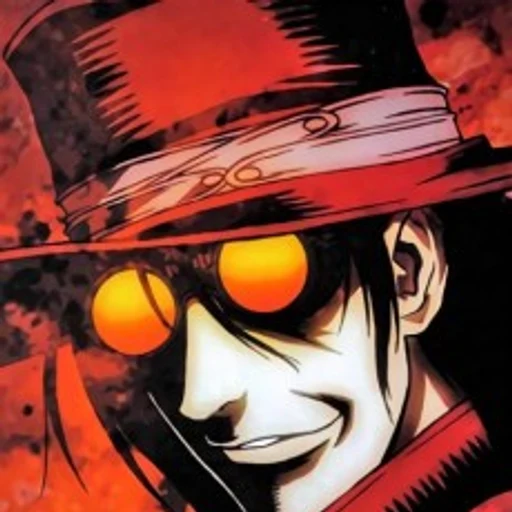 Alucard from Hellsing, an AI character on folk