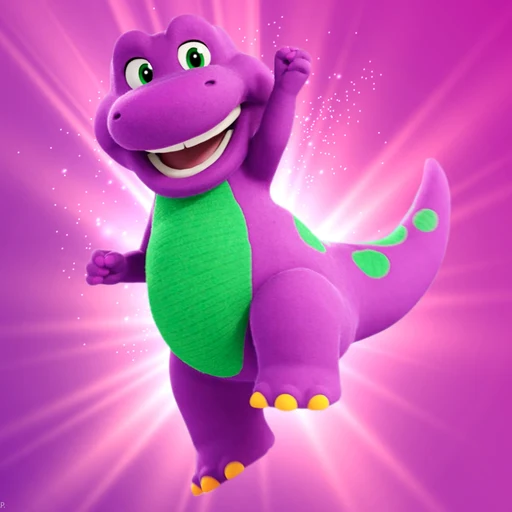 Barney from Barney franchise, an AI character on folk