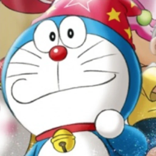 Doraemon from Doraemon anime series, 1979, an AI character on folk