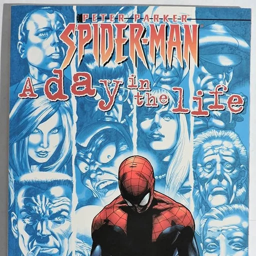 Peter Parker (Spider-Man) from Spider-Man, Marvel Comics, an AI character on folk