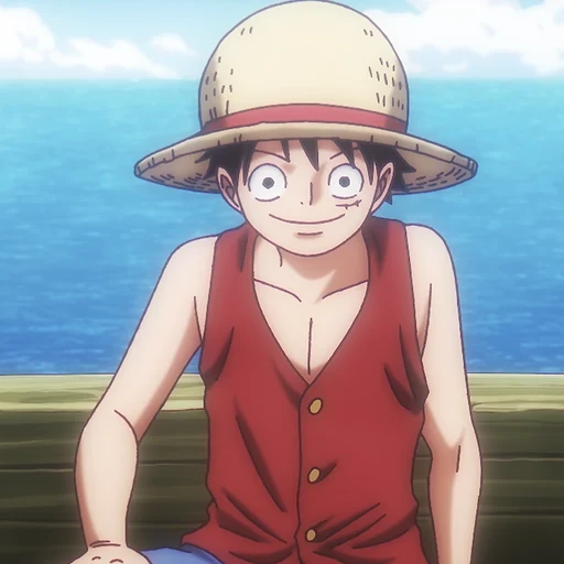 Luffy from One Piece, an AI character on folk