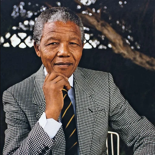 Nelson Mandela from former President of South Africa, an AI character on folk