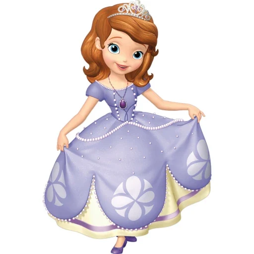 Sofia the first from Sofia the First, an AI character on folk