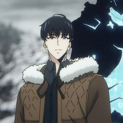Sung Jinwoo from Solo Leveling, an AI character on folk