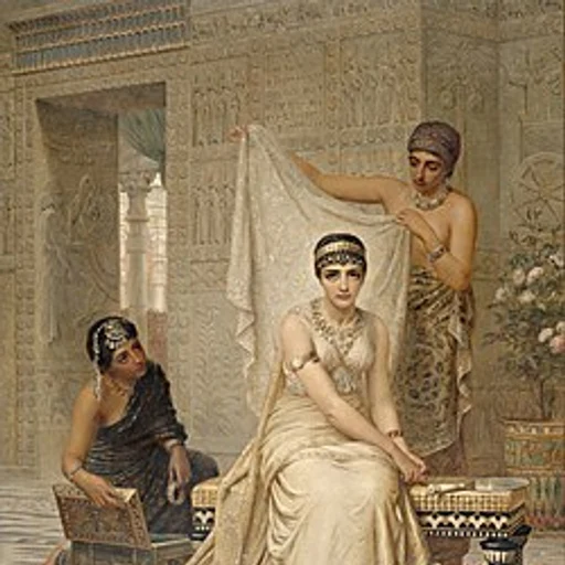 Queen Esther from Book of Esther, biblical heroine, Queen of Persia, an AI character on folk