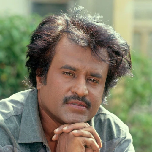 Rajnikanth from Indian actor, Tamil cinema, an AI character on folk