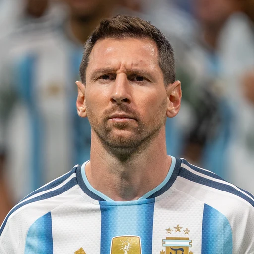 Lionel Messi from Argentine footballer, Inter Miami and Argentina national team, an AI character on folk
