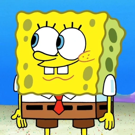 Spongebob from SpongeBob SquarePants animated series, an AI character on folk