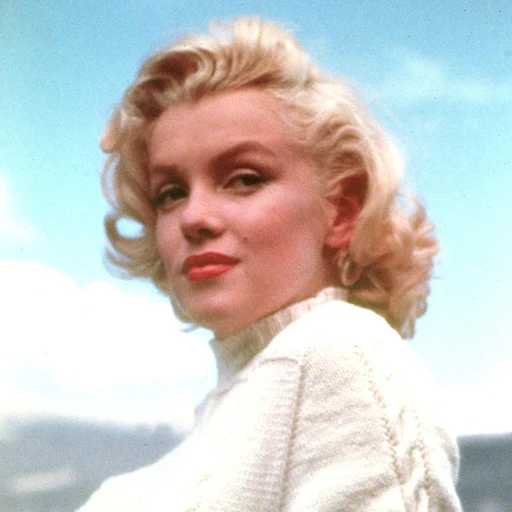 Marilyn Monroe from American actress and model, an AI character on folk